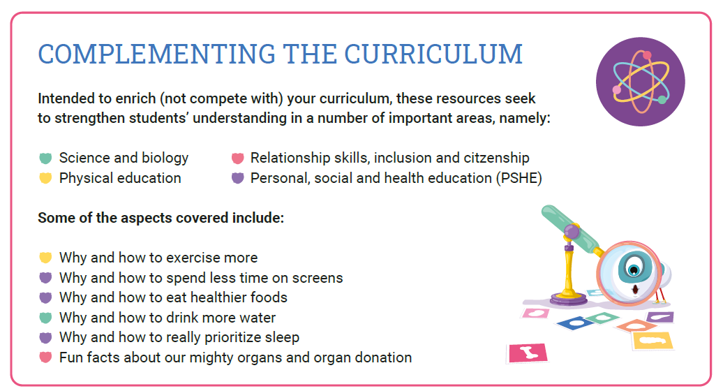 a card explaining how this toolkit complements the classroom curriculum
