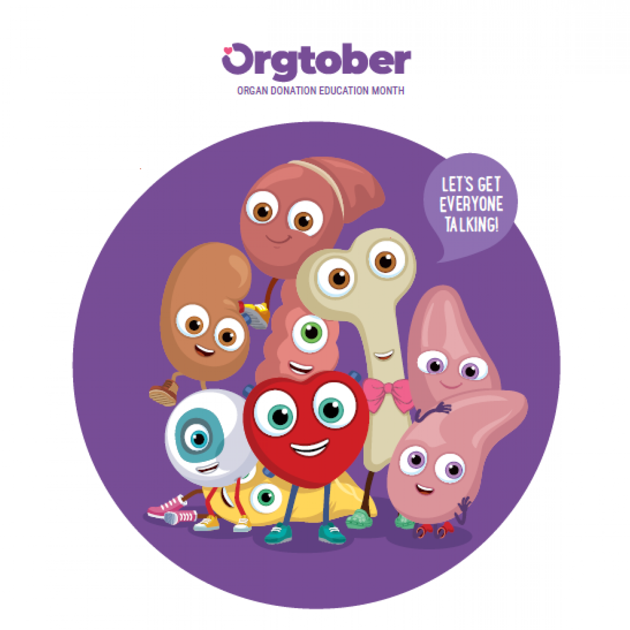 Poster - Orgamites characters celebrate Orgtober 