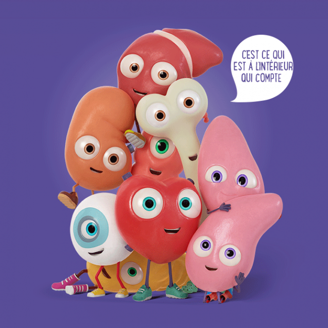 orgamites characters french speech
