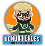 Donor superhero image 